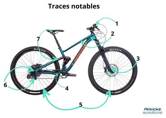 Produit Reconditionné - VTT Tout-Suspendu Lapierre Zesty TR 4.9 Sram GX Eagle 12V 29' Bleu 2024