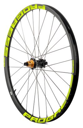 Paire de roues Progress GP30 29"  Jaune | 15x100/12x142 mm | 6 Trous