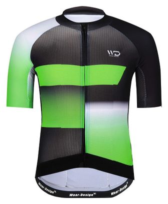 Maillot vélo homme FINISHER Noir/vert