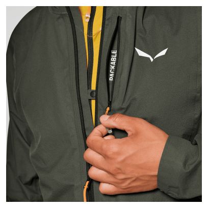 Salewa Pedroc 2 Powertex 2.5L wasserdichte Jacke für Herren, grün