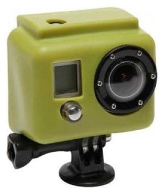 Funda protectora de silicona verde de XSORIES para la cámara GoPro HD
