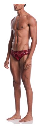 Maillot de Bain Nike Swim HydraStrong Team Wavy Lines Rouge Homme