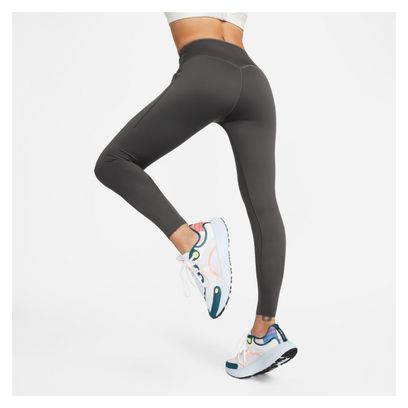 Lange Tights für Damen Nike Dri-Fit Go Grau