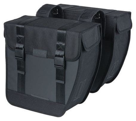 Basil Tour Waterproof XL Double Bag 35L Black