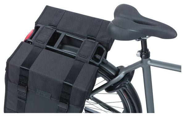 Basil Tour Waterproof XL Double Bag 35L Black