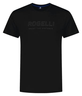 T-Shirt De Sport Manches Courtes Rogelli Logo T-Shirt - Homme - Noir