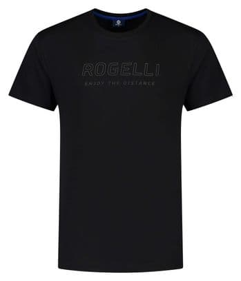 T-Shirt De Sport Manches Courtes Rogelli Logo T-Shirt - Homme - Noir