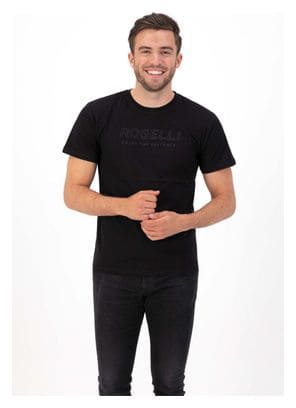 T-Shirt De Sport Manches Courtes Rogelli Logo T-Shirt - Homme - Noir