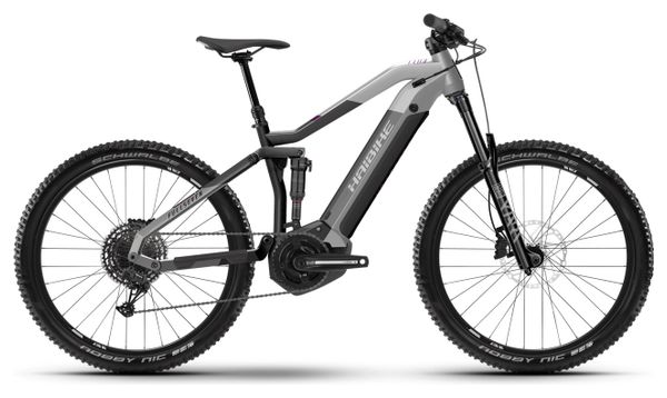 Haibike FullSeven 7 Electric Full Suspension MTB Sram NX/SX Eagle 12S 630 Wh 27.5'' Silver Anthracite Grey 2021