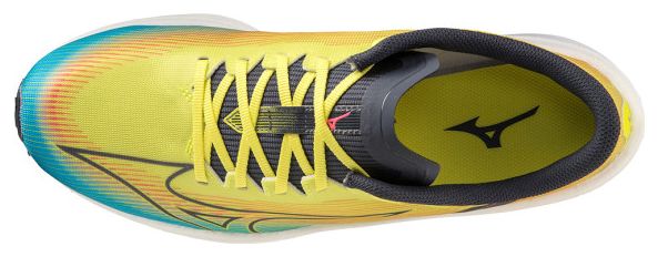 Chaussures de Running Mizuno Wave Rebellion Flash Bleu Jaune