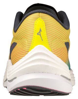 Chaussures de Running Mizuno Wave Rebellion Flash Bleu Jaune