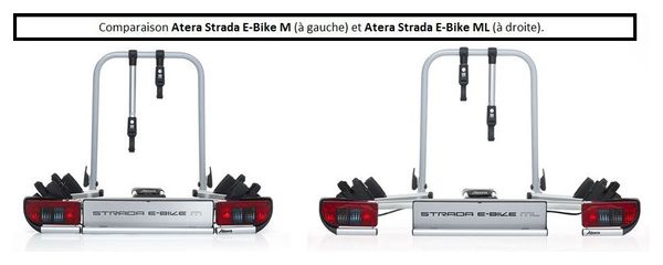 Porte-vélos Atera Strada E-Bike ML pour 2 vélos extensible à 3