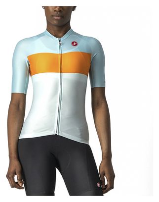 Castelli Aero Pro Damentrikot Blau / Orange