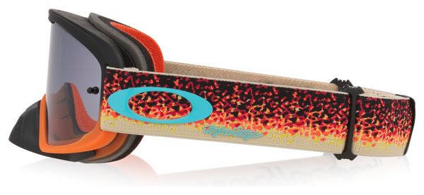Gafas de MTB Oakley O-Frame 2.0 PRO MX  Troy Lee Designs Transparente Negro Naranja/Gris claro/Ref.: OO7115-66