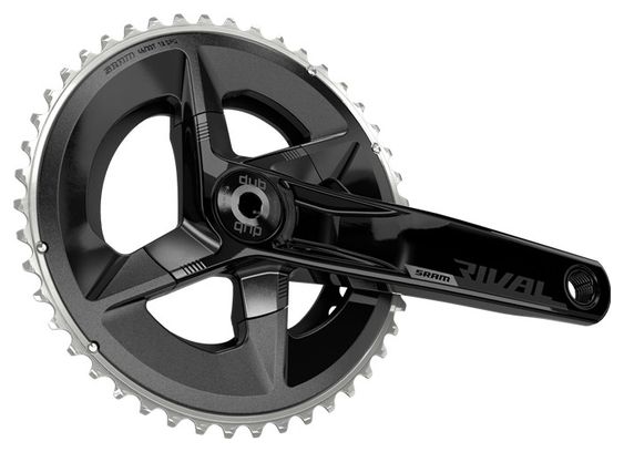 Crankstel Sram Rival D1 DUB 46-33 Tanden 2x12V (zonder behuizing) Zwart