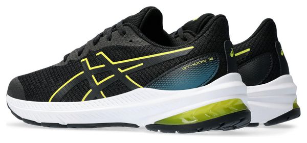 Asics GT-1000 12 GS Kinderhardloopschoenen Zwart Geel