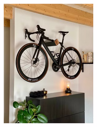自転車 スタンド 壁掛け 新品 PARAX（パラックス） D-RACK Parax D-Rack M Wall Mount Black/Black/Olive Wood | Alltricks.com
