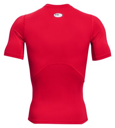 Maillot Manches Courtes de compression Under Armour Heatgear Armour Rouge Homme