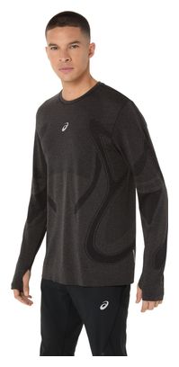 Maillot de manga larga Asics Road Seamless Hombre Negro