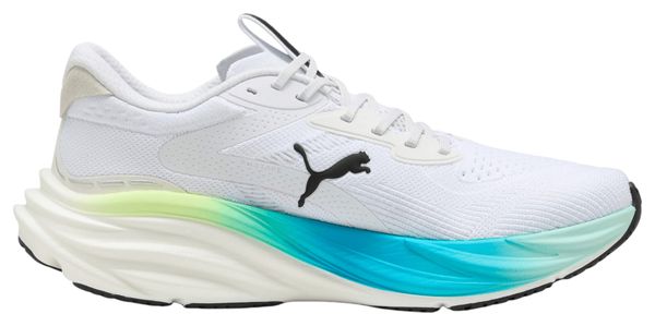 Puma Loopschoenen Magnify Nitro 3 Wit/Blauw Voor Mannen