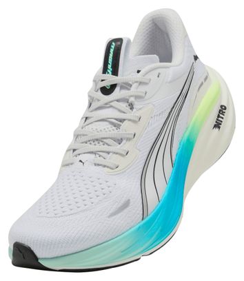 Puma Loopschoenen Magnify Nitro 3 Wit/Blauw Voor Mannen