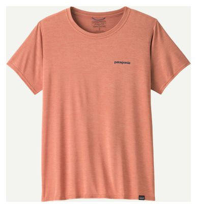 T-Shirt Patagonia Cap Cool Daily Graphic - Waters Rose Femme	
