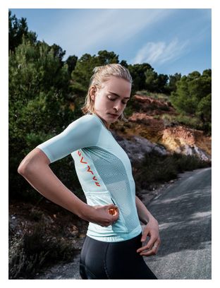Maillot Adicta Lab Alate V2 Mujer Mangas Cortas Azul