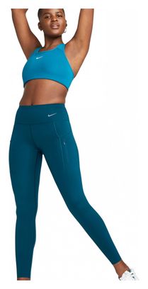 Lange Tights für Damen Nike Dri-Fit Go Blau