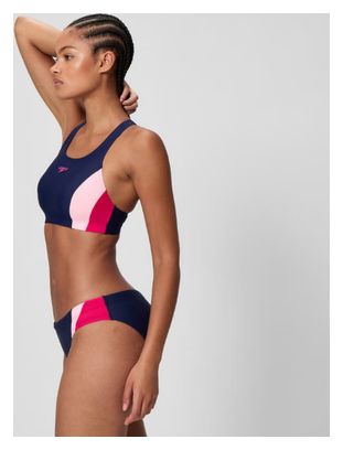 Ensemble Bikini Speedo Colourblock Splice 2.0 Femme Bleu/Rose