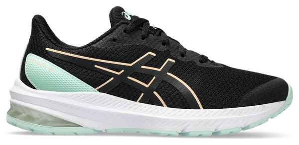 Asics GT-1000 12 GS Kinder Running Schuh Schwarz Koralle
