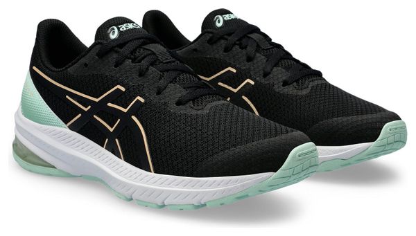 Asics GT-1000 12 GS Kinder Running Schuh Schwarz Koralle