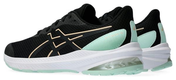 Asics GT-1000 12 GS Kinder Running Schuh Schwarz Koralle