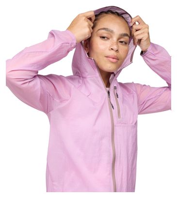 Veste coupe-vent Hoka Skyflow Rose Femme