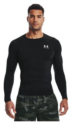 Maglia a compressione manica lunga Under Armour Heatgear Armour nera da uomo