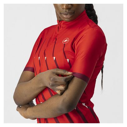 Castelli Pendio Red Bordeaux Jersey