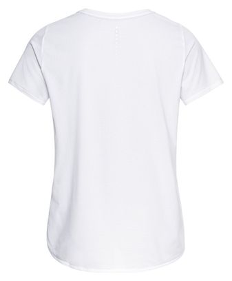 Maglia manica corta da donna Odlo Zeroweight Chill-Tec bianca