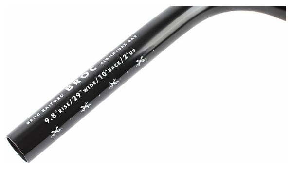 Guidon BMX Odyssey® Broc 9.8 - Noir Noir 9.8 '' 22.2mm Acier