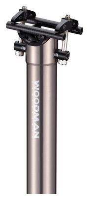 WOODMAN Zadelpen GT2 Aluminium - Grijs