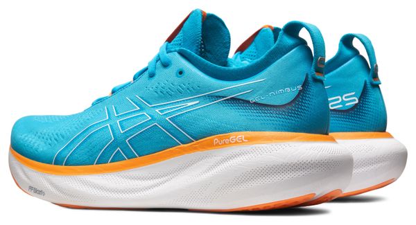 Asics Gel Nimbus 25 Running Shoes Blue Orange