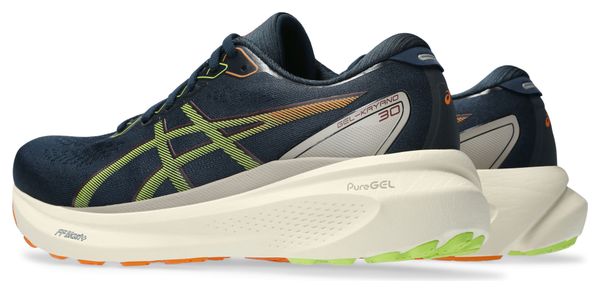 Chaussures de Running Asics Gel Kayano 30 Bleu Vert Orange Homme