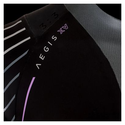 Huub Aegis XV 3:3 Women's Neoprene Wetsuit - Black/Gray/Purple