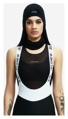Bonnet de cyclisme JELENEW en mélange laine et modal noir