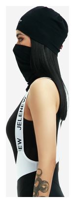 Bonnet de cyclisme JELENEW en mélange laine et modal noir