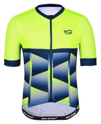 Maillot vélo homme CUBIC bleu/jaune