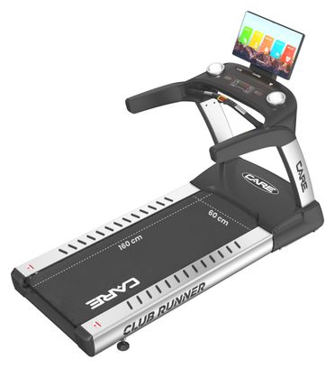 Tapis de course professionnel - 25km/h - CARE - CLUB RUNNER écran TFT