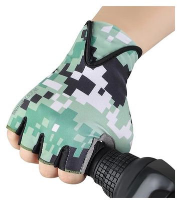 Gants de cyclisme d'été pour enfants demi-doigts  antidérapants