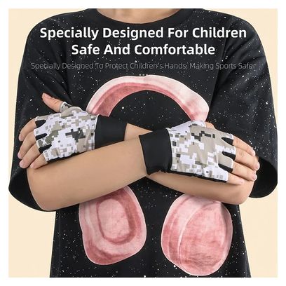 Cycling gloves summer half finger kids non slip
