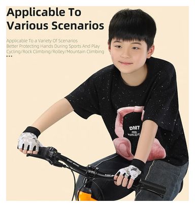 Cycling gloves summer half finger kids non slip