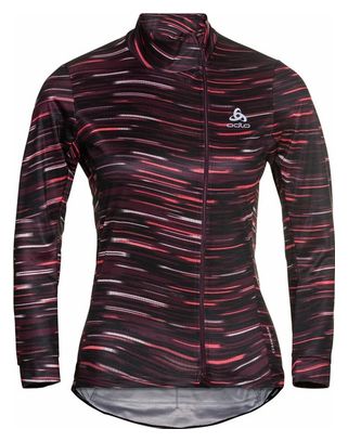 Odlo Zeroweight Ceramiwarm Red Zip Top Donna