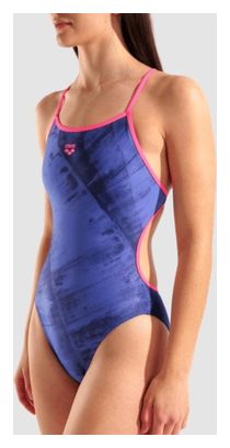 Arena Boog Zwempak Blauw/Roze Dames